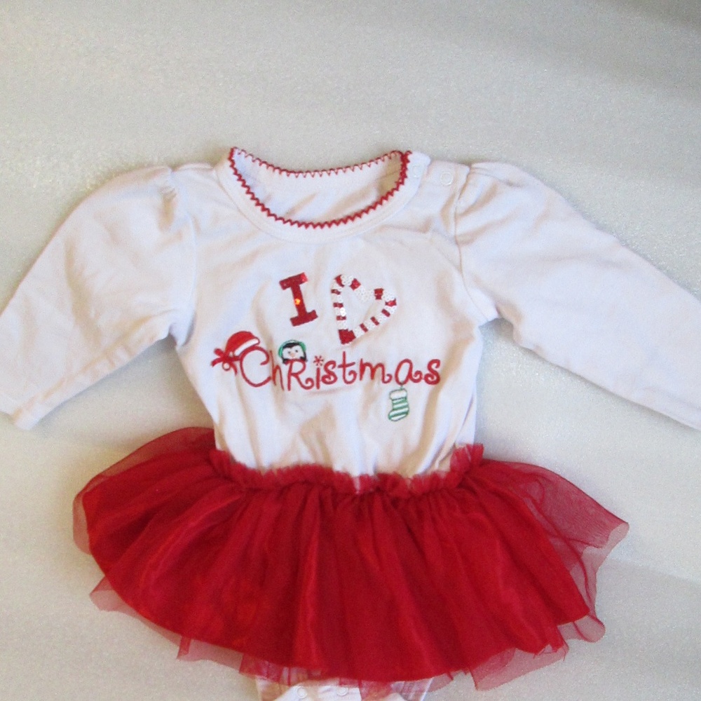 Baby Christmas outfit w/ Tu-Tu  6 months